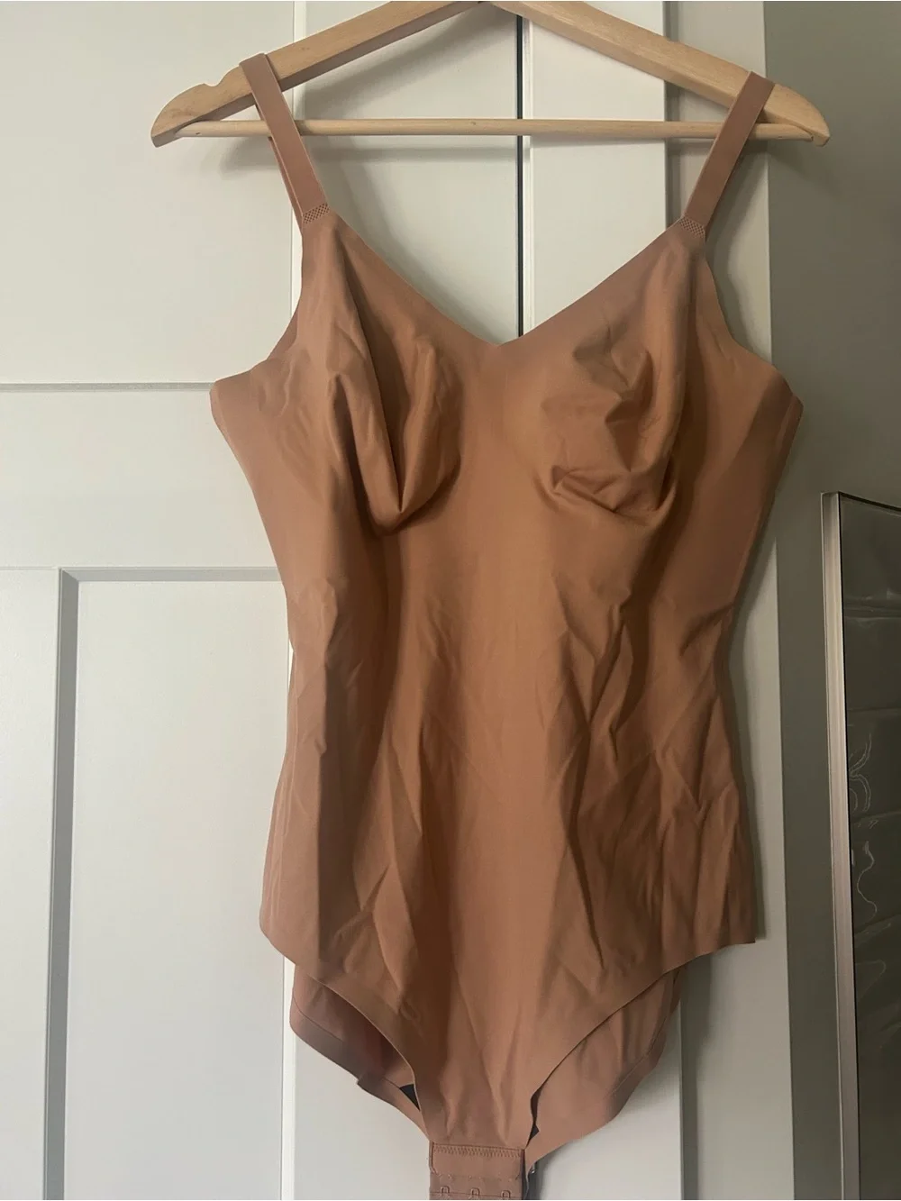 knix LuxeLift Bodysuit in Tan